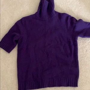Purple 3/4 length sleeve sweater